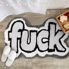 Y2K F*ck Rug – Funny Shaggy Bathroom & Bedroom Rug, photo 3