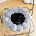 Y2K Dark Flower Pillow – Gothic Petal Plush Cushion, photo 9