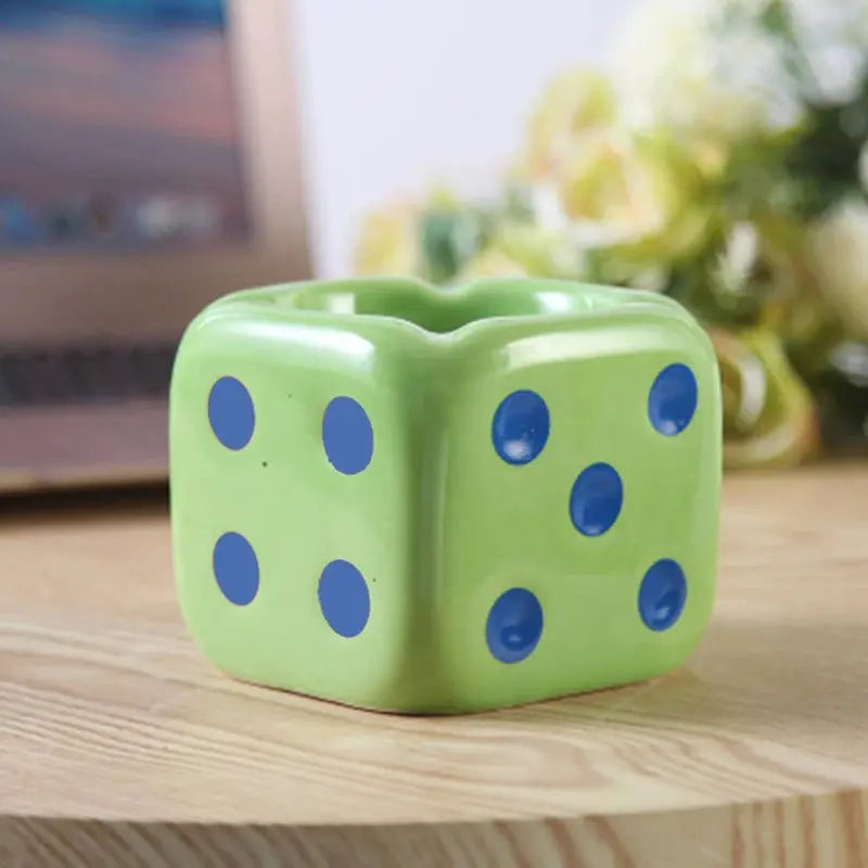 Y2K Dice Ashtray – Ceramic Dice Shaped Ashtray, photo 11
