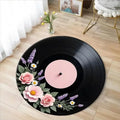 Y2K Vinyl Record Rug – Round Retro Music Area Rug, photo 9