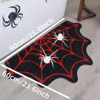 Y2K Spider Web Rug – Gothic Cobweb Doormat & Bathroom Mat, photo 3