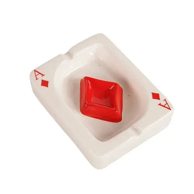 Y2K Poker Ashtray – Red Heart Playing Card Ashtray, photo 9
