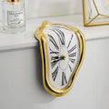 Y2K Melting Clock – Surreal Dripping Clock for Shelf & Desk Decor