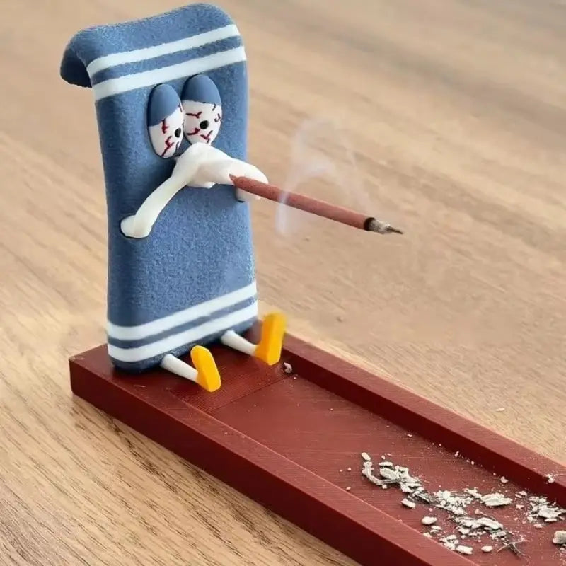 Y2K Funny Towel Incense Holder – Cartoon Incense Burner
