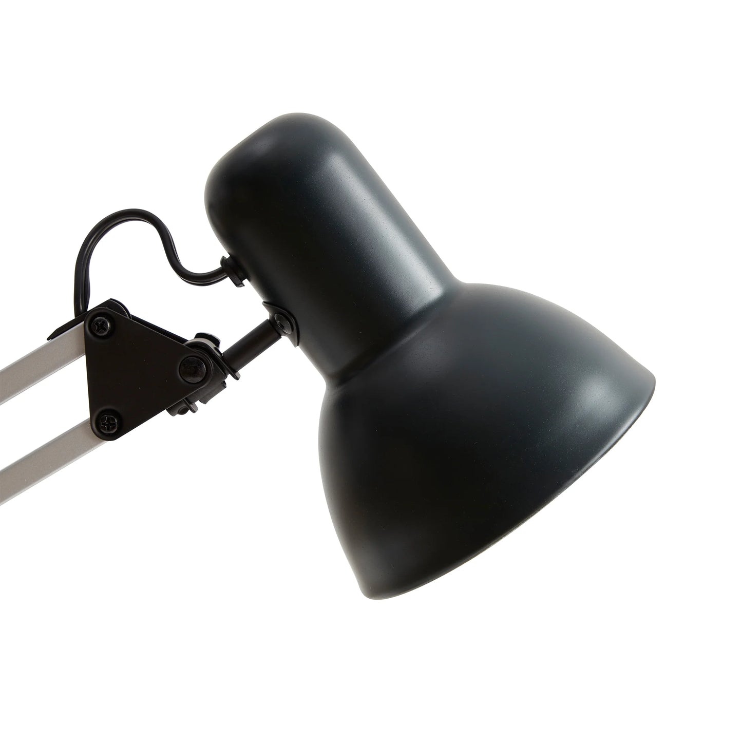 20" Modern Architect Desk Lamp, Metal, Black and Gray Colorblock