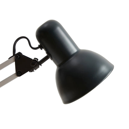 20" Modern Architect Desk Lamp, Metal, Black and Gray Colorblock