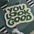 Y2K You Look Good Rug – Tufted Affirmation Mirror Rug, photo 2