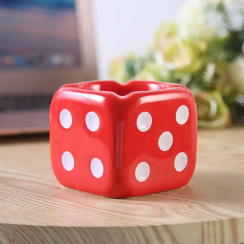 Y2K Dice Ashtray – Ceramic Dice Shaped Ashtray, photo 10