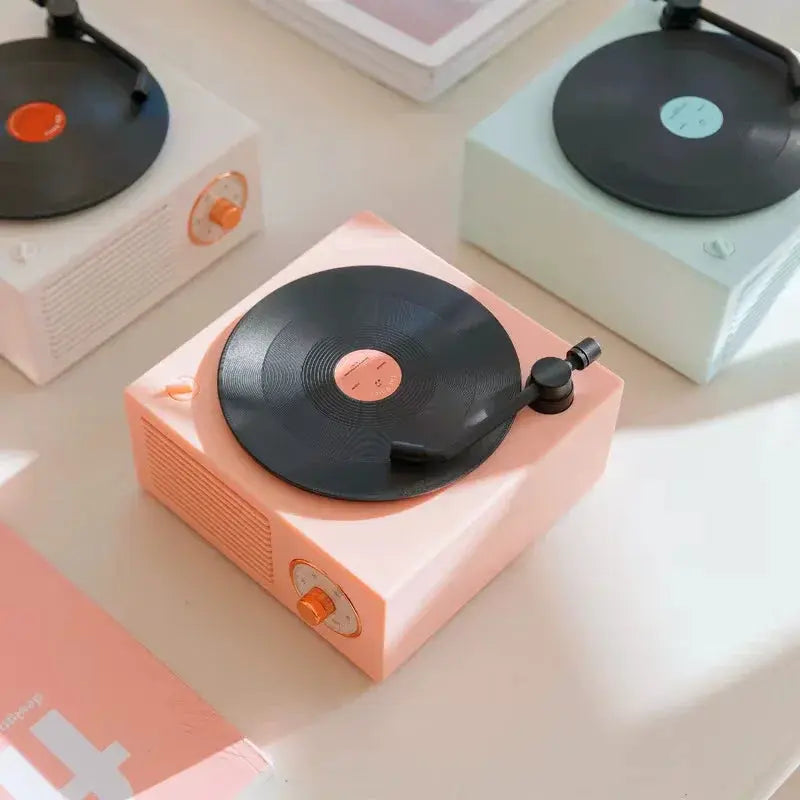 Y2K Record Player Bluetooth Speaker – Retro Mini Turntable Speaker, photo 2