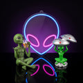 Y2K Alien Invasion Bundle – studio product shot on dark background with purple glow