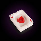 Y2K Poker Ashtray – studio product shot on dark background with purple glow
