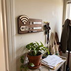 Y2K WiFi Password Sign styled in a lived-in Y2K room